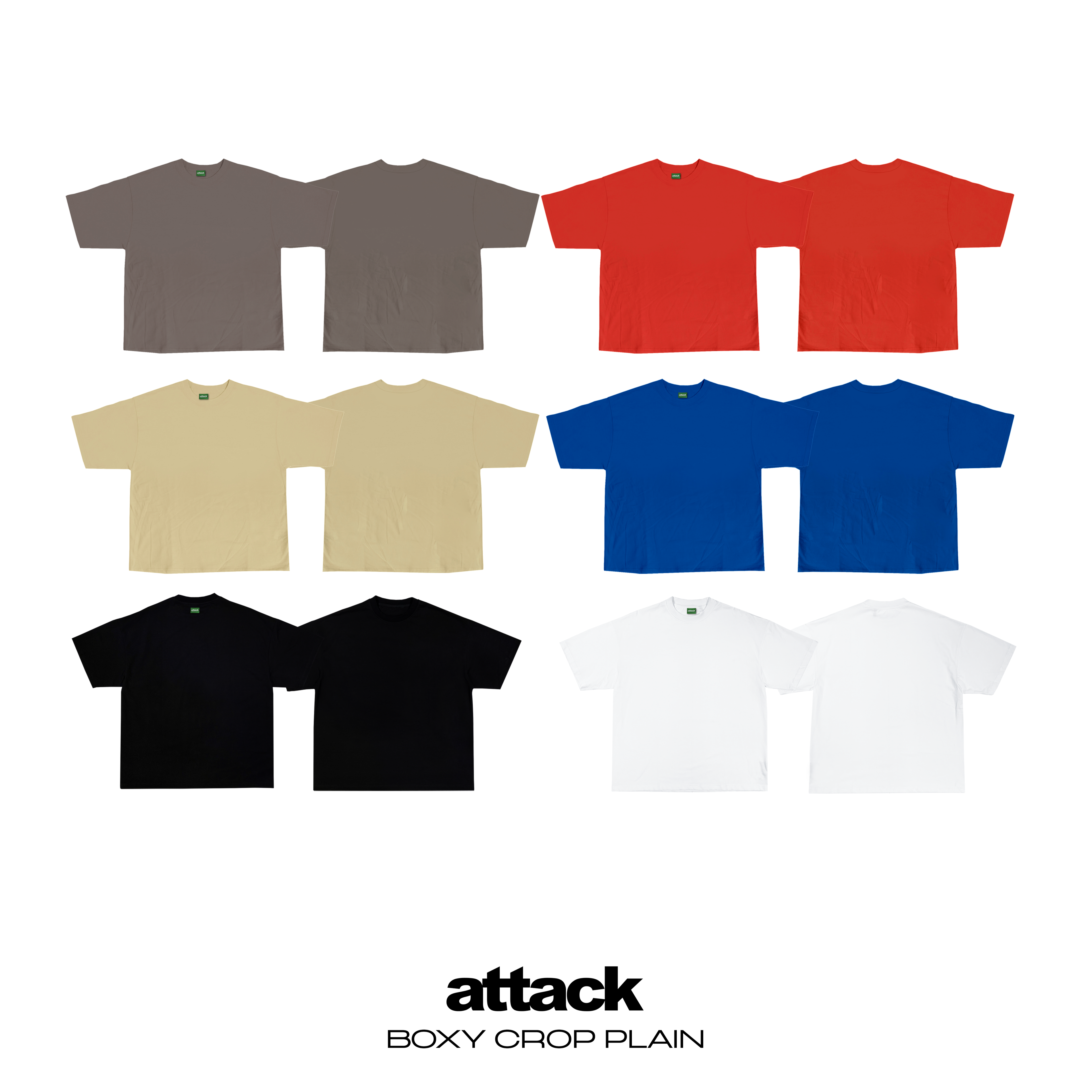 Attack Apparel "BOXY CROPPED PLAIN"
