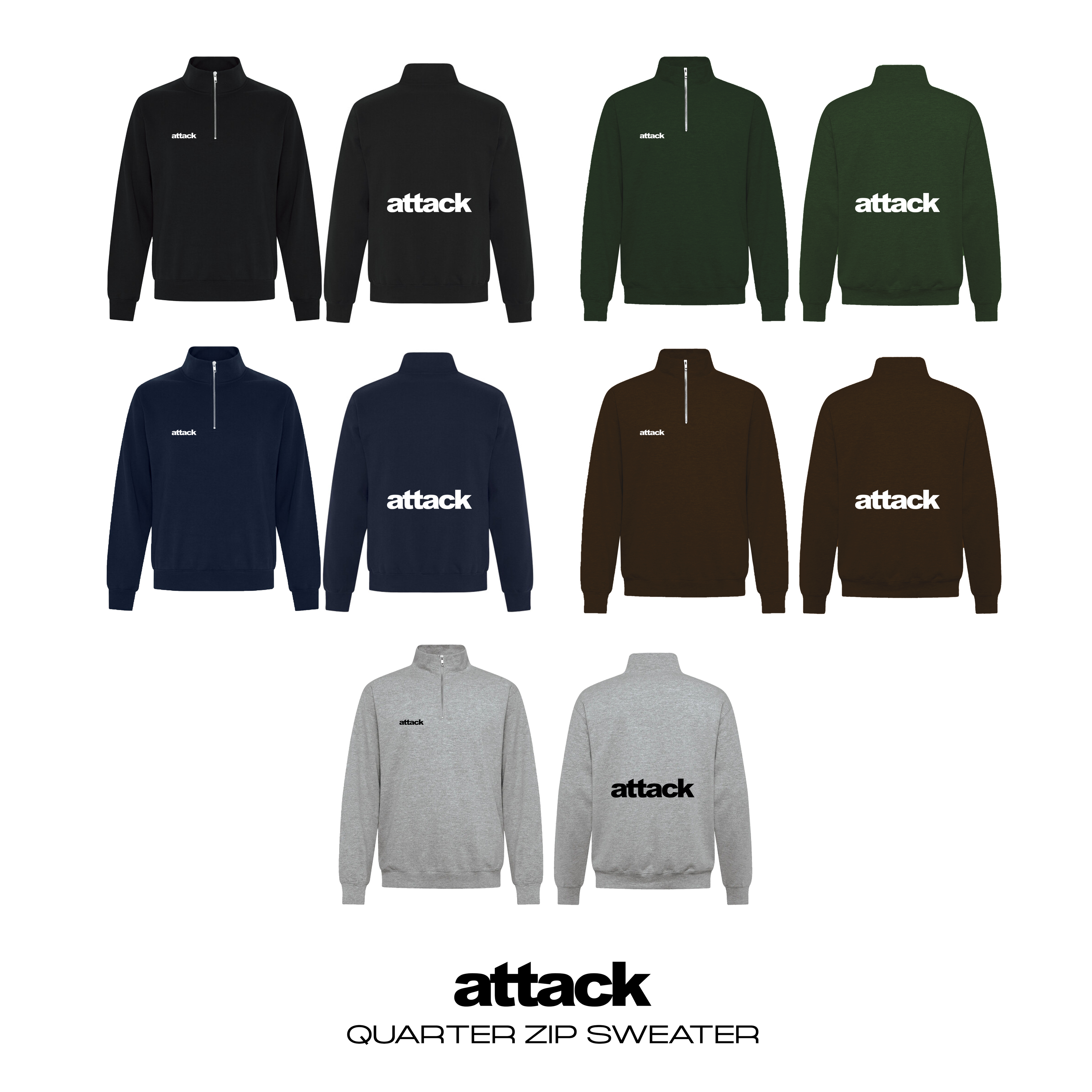 Attack Apparel "QUARTER ZIP"