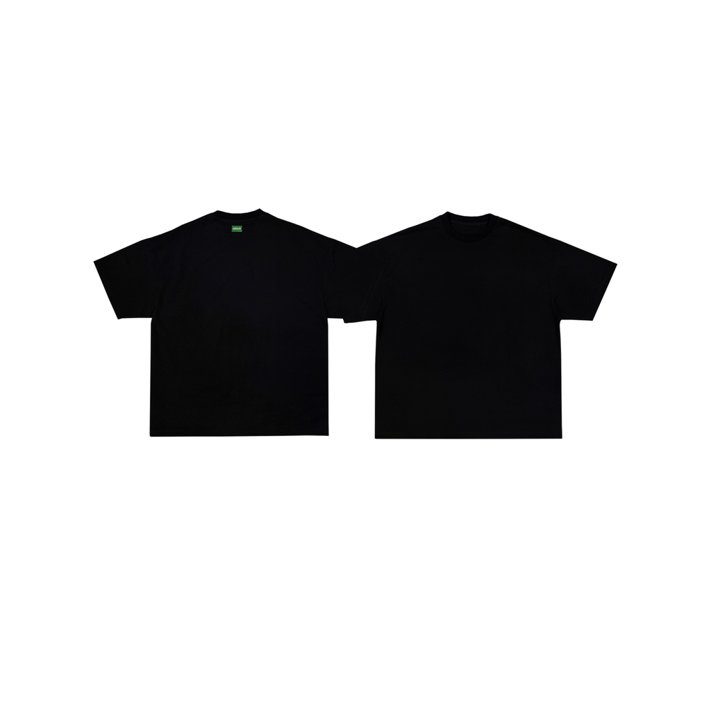 Attack Apparel "BOXY CROPPED PLAIN" (BLACK)