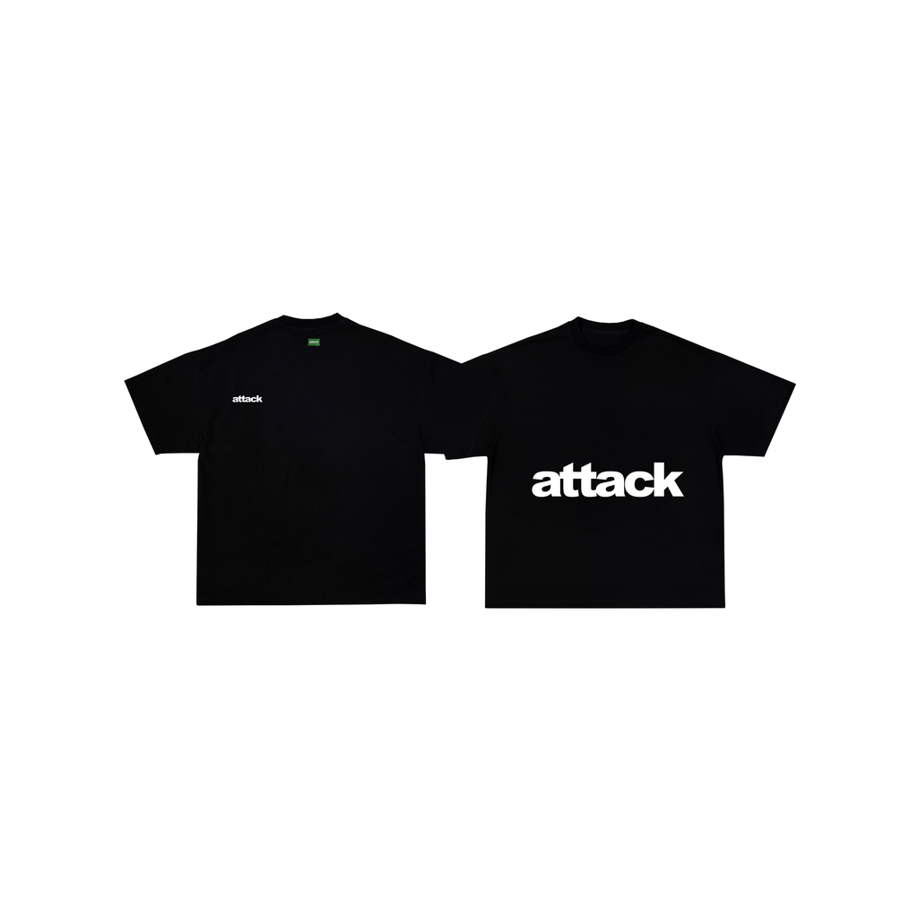 Attack Apparel "BOXY CROPPED TEES" (BLACK)