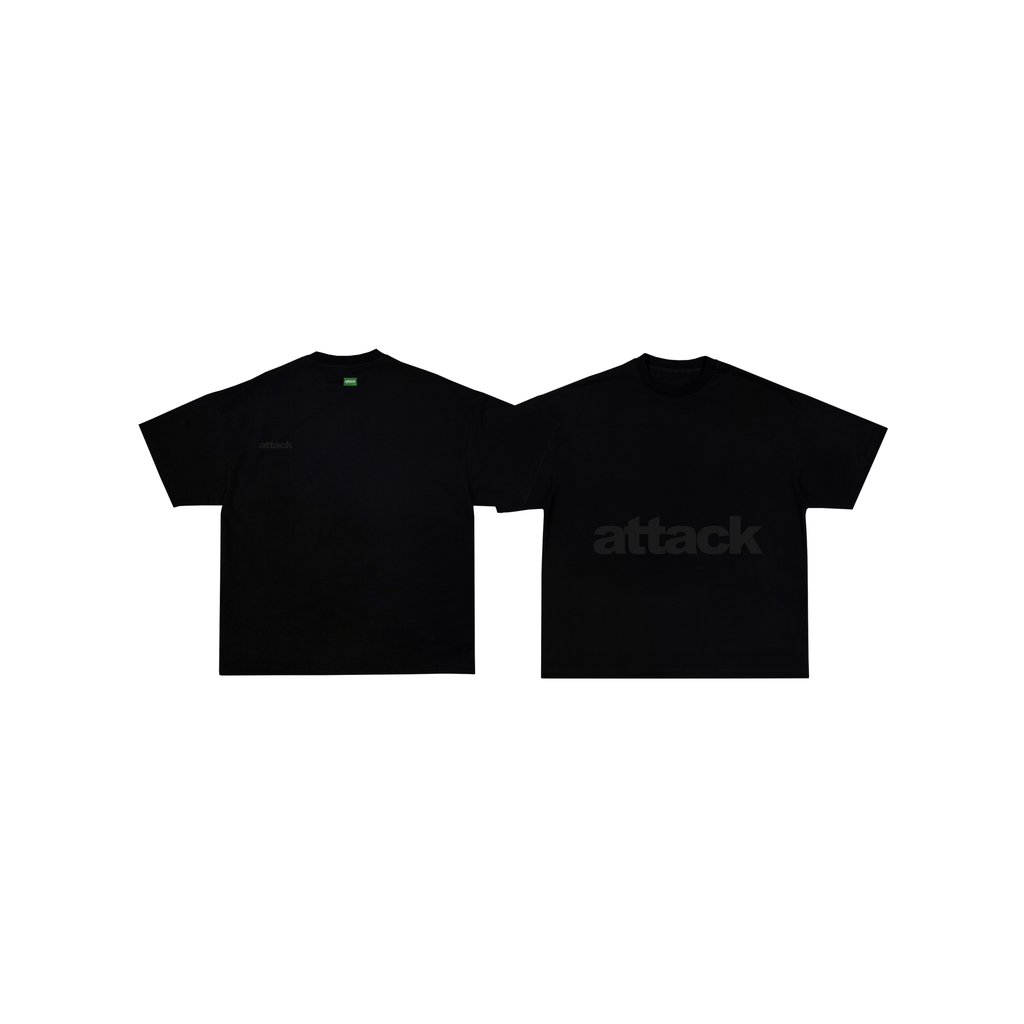 Attack Apparel "BOXY CROPPED TEES" (BLACK)