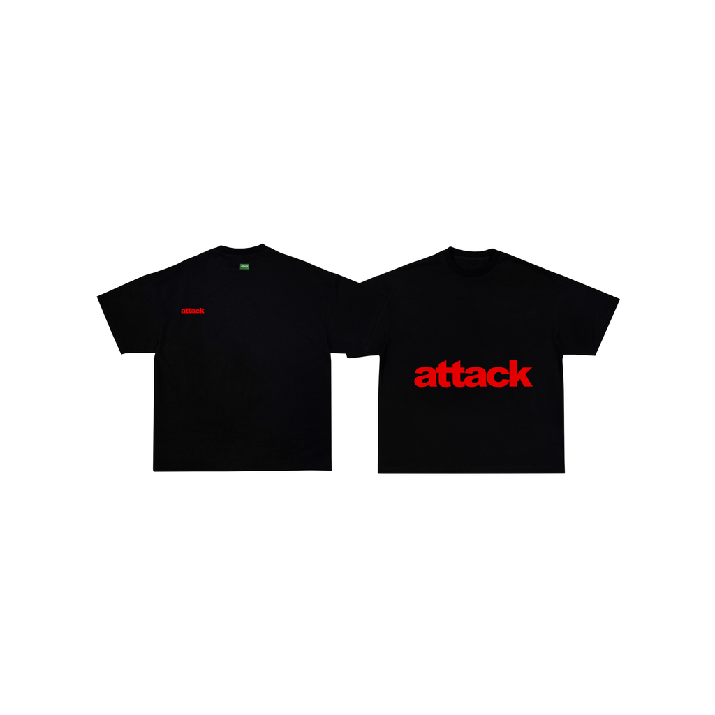 Attack Apparel "BOXY CROPPED TEES" (BLACK)