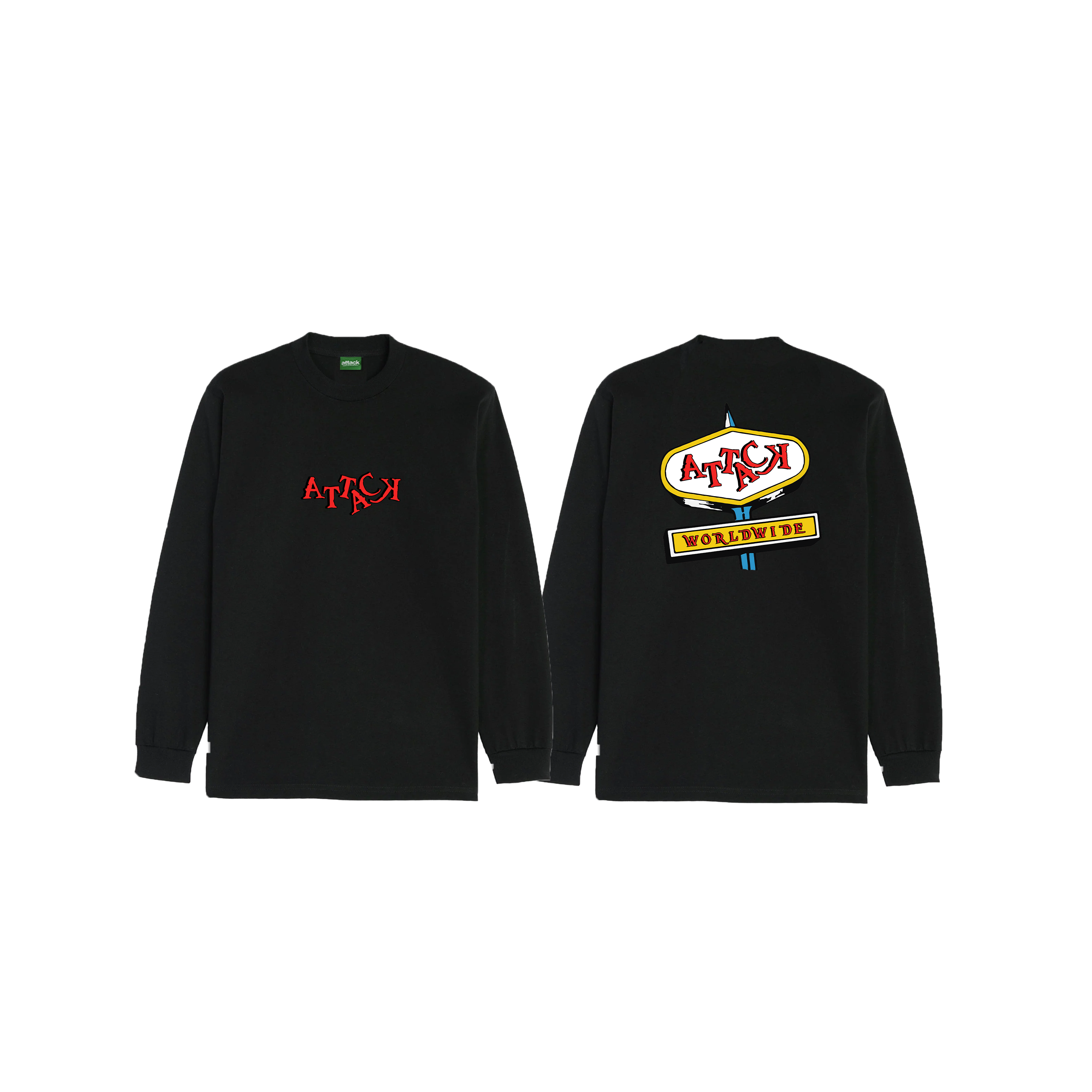 Attack Apparel "ARCHIVES" (BLACK SWEATSHIRT)