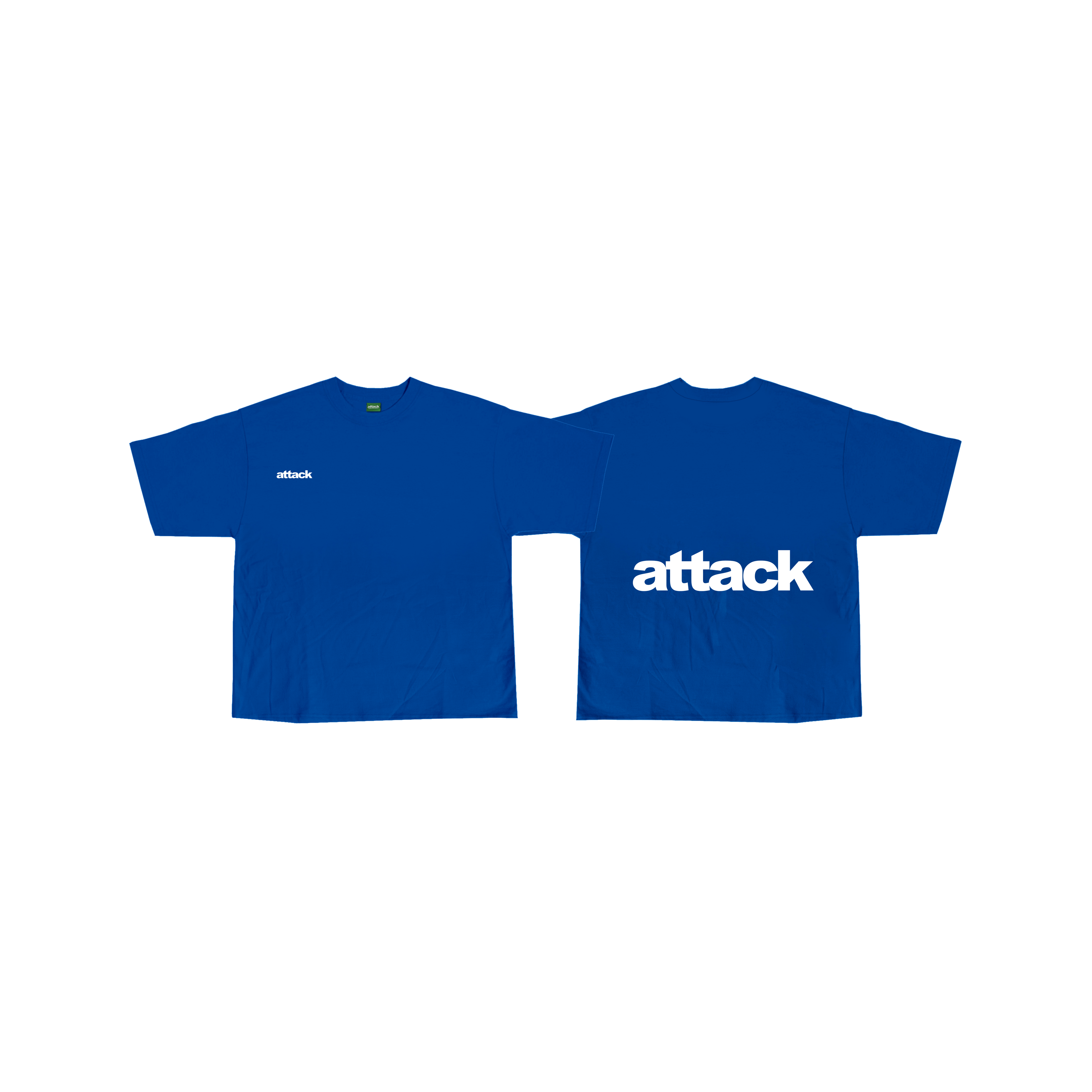 Attack Apparel "BOXY CROPPED TEES" (BLUE)