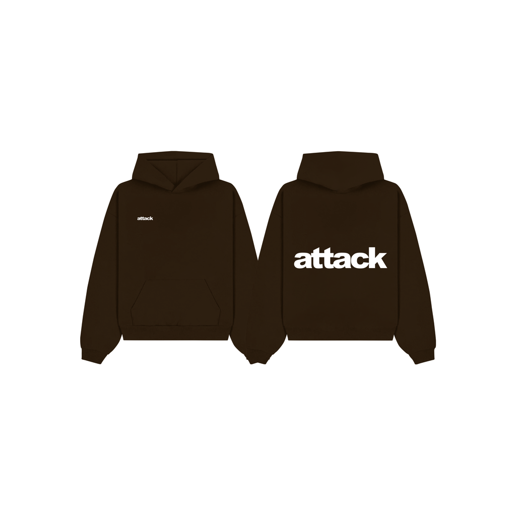 Attack Apparel "HOODIE" (ESPRESSO)