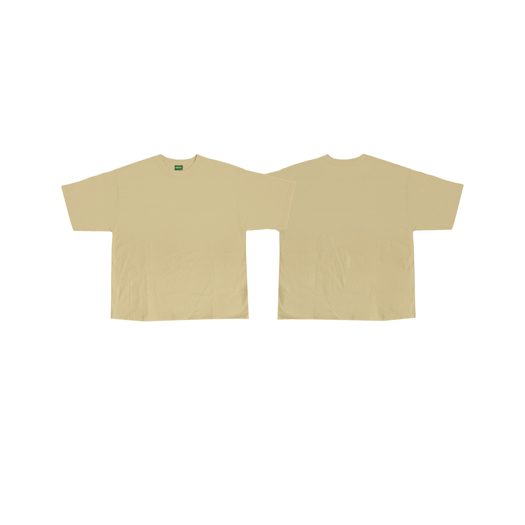 Attack Apparel "BOXY CROPPED PLAIN" (KHAKI)