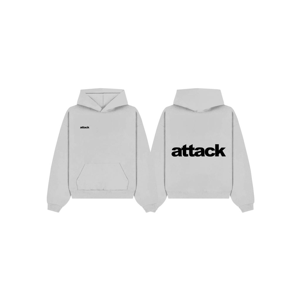 Attack Apparel "HOODIE" (LIGHT GRAY)