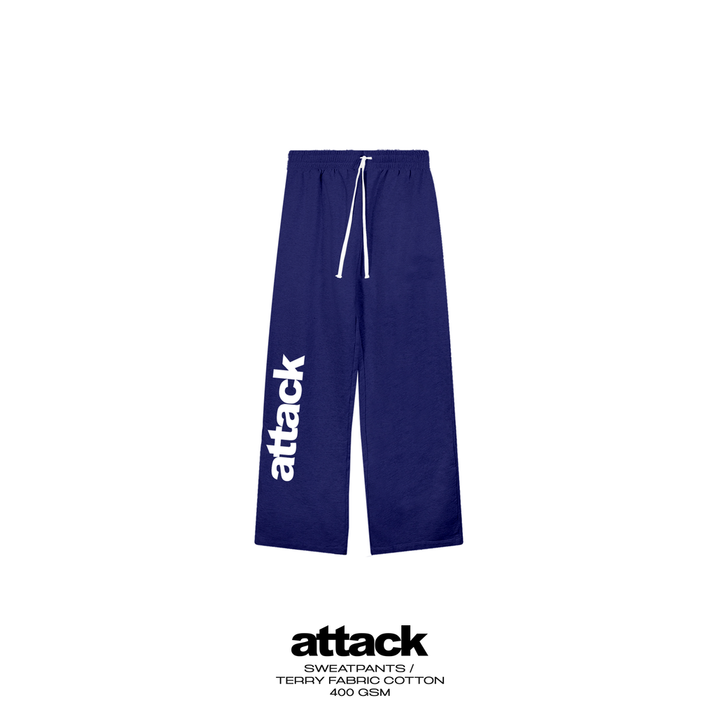 Attack Apparel "SWEATPANTS" (NAVY BLUE)