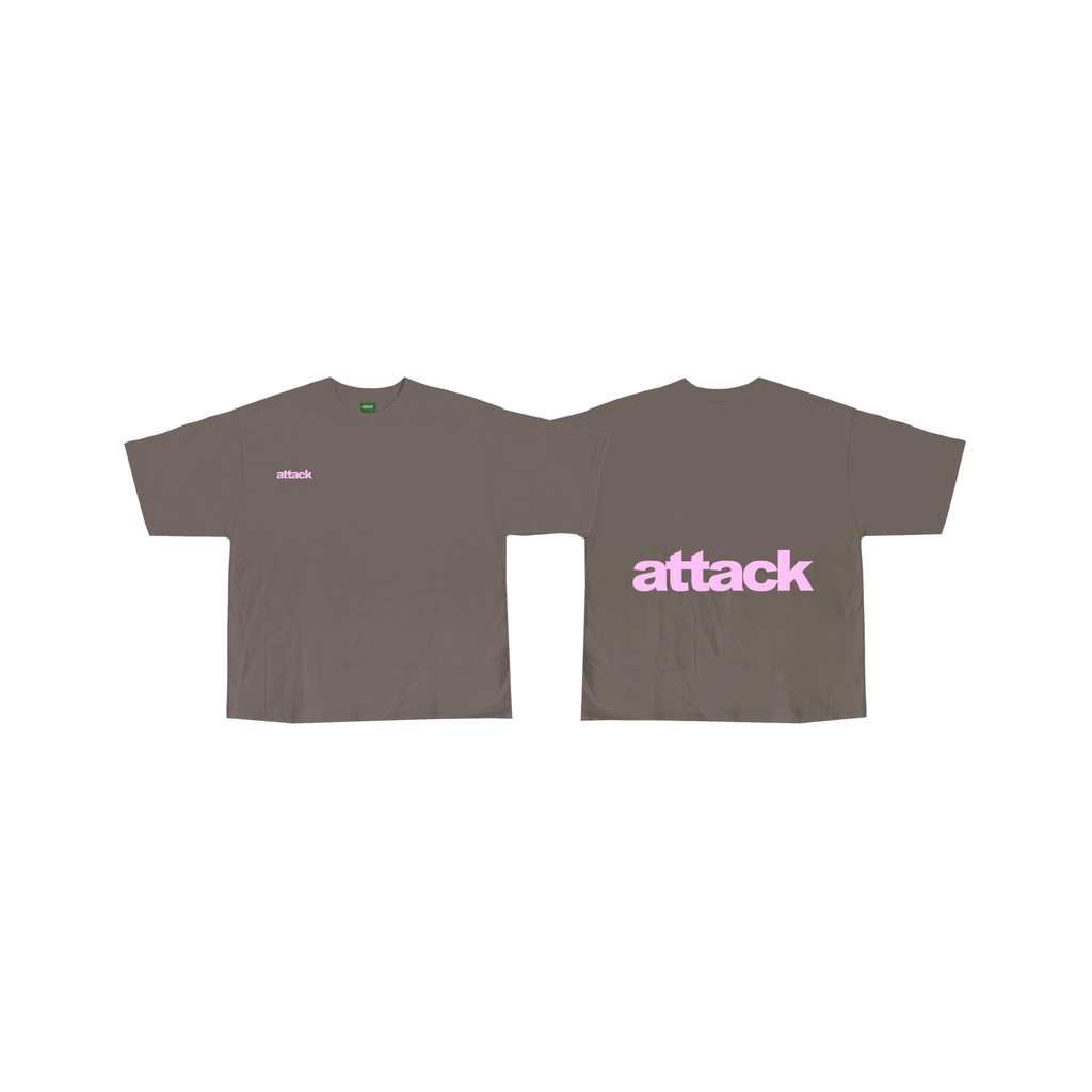 Attack Apparel "BOXY CROPPED TEES" (TAUPE)