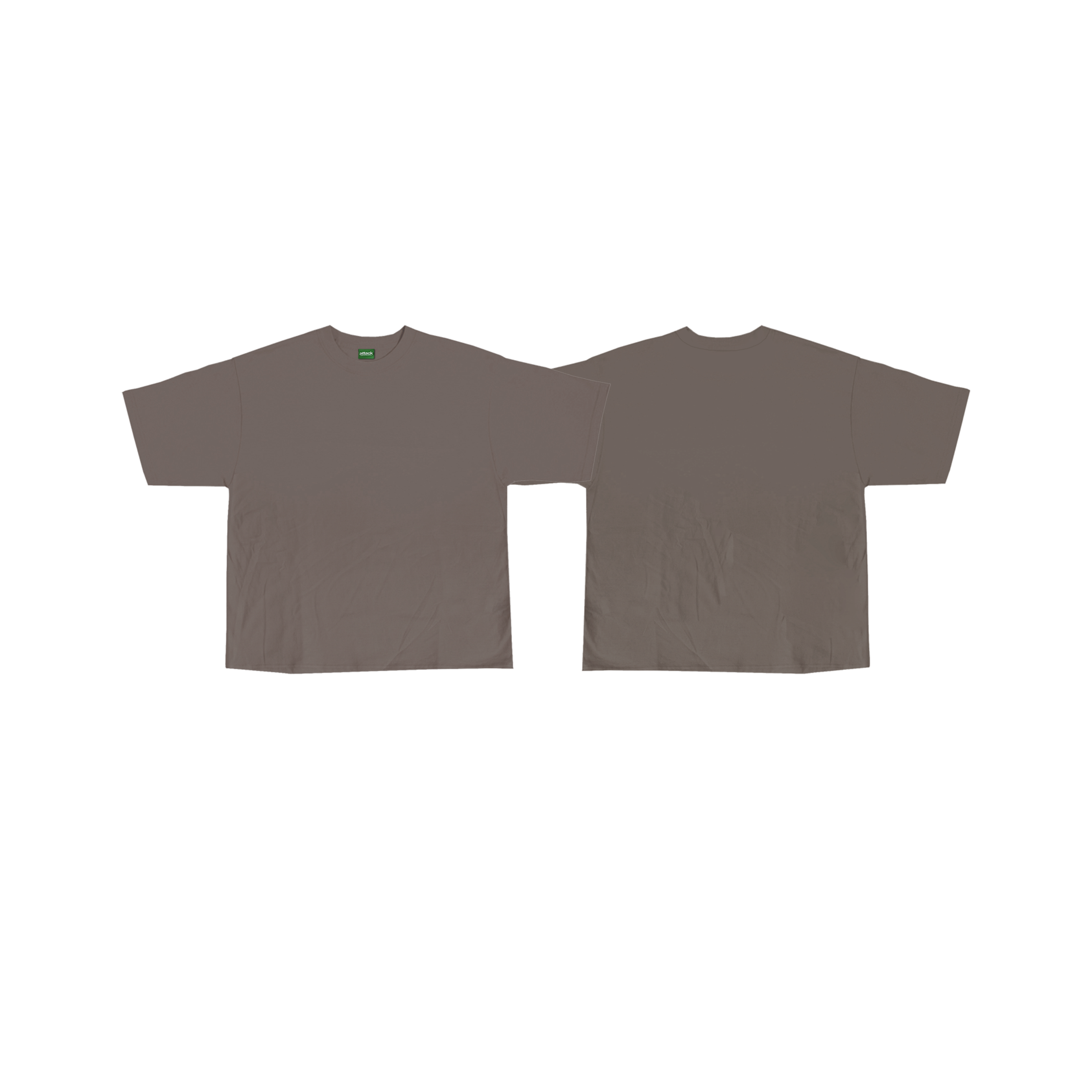 Attack Apparel "BOXY CROPPED PLAIN" (TAUPE)