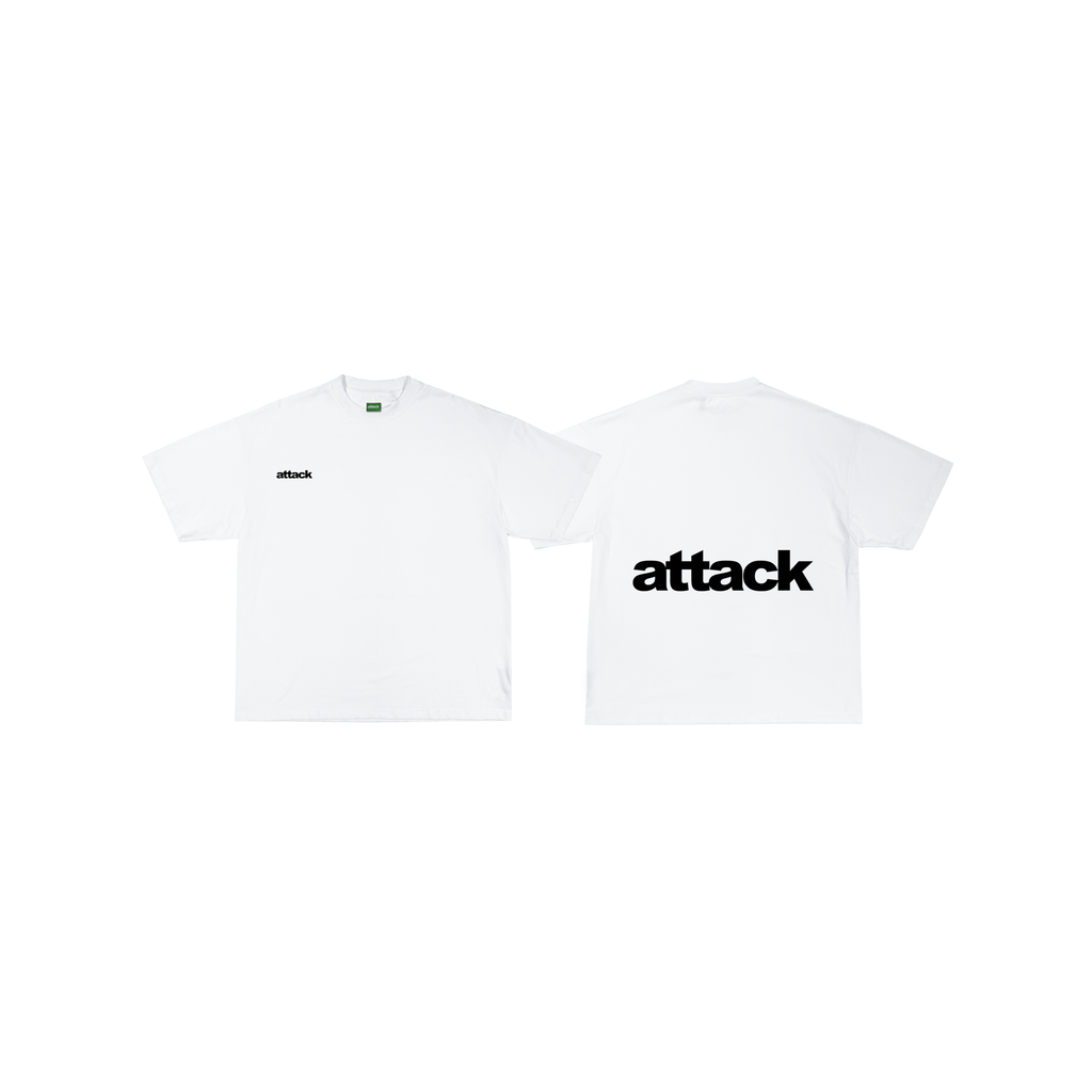 Attack Apparel "BOXY CROPPED TEES" (WHITE)