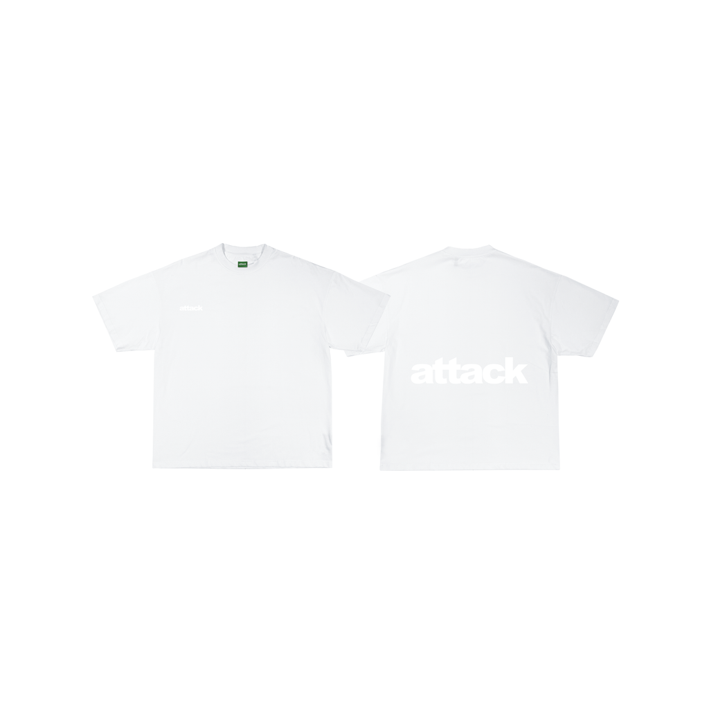 Attack Apparel "BOXY CROPPED TEES" (WHITE)