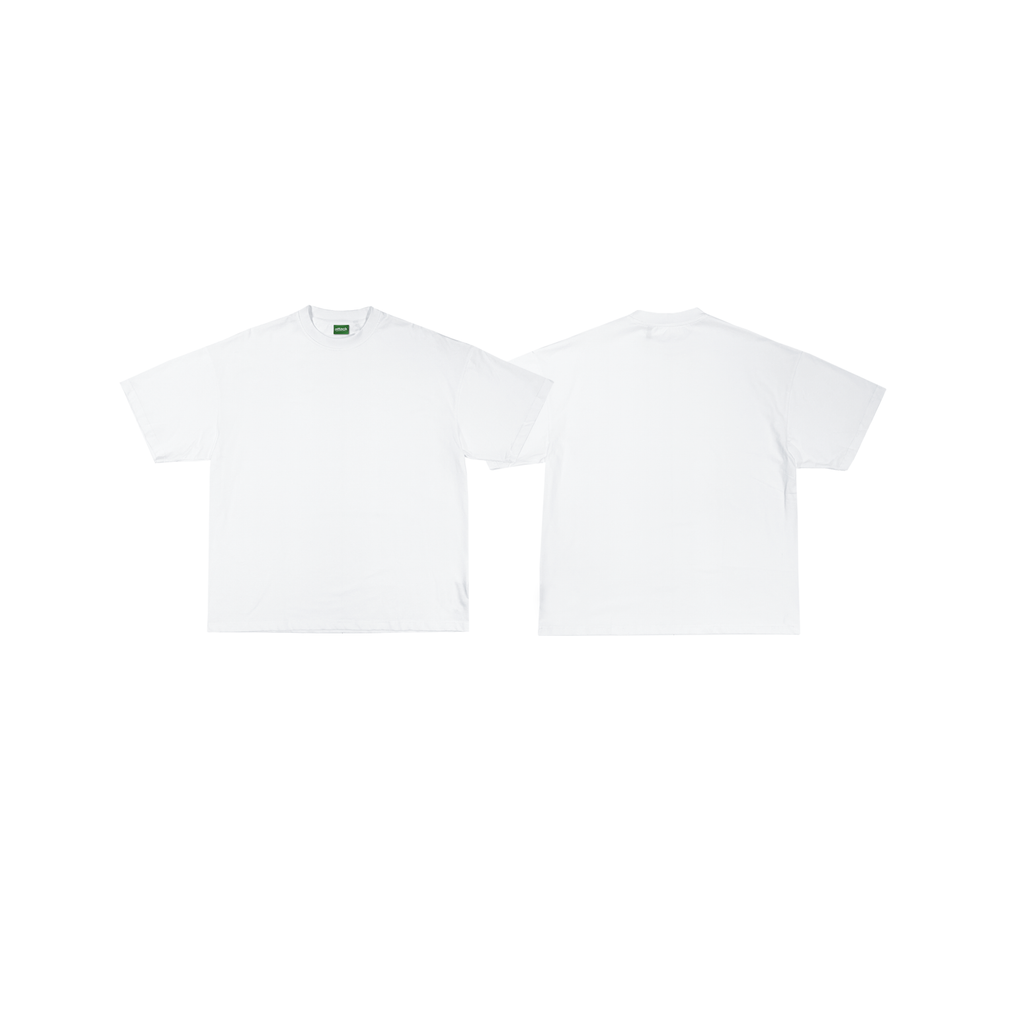 Attack Apparel "BOXY CROPPED PLAIN" (WHITE)